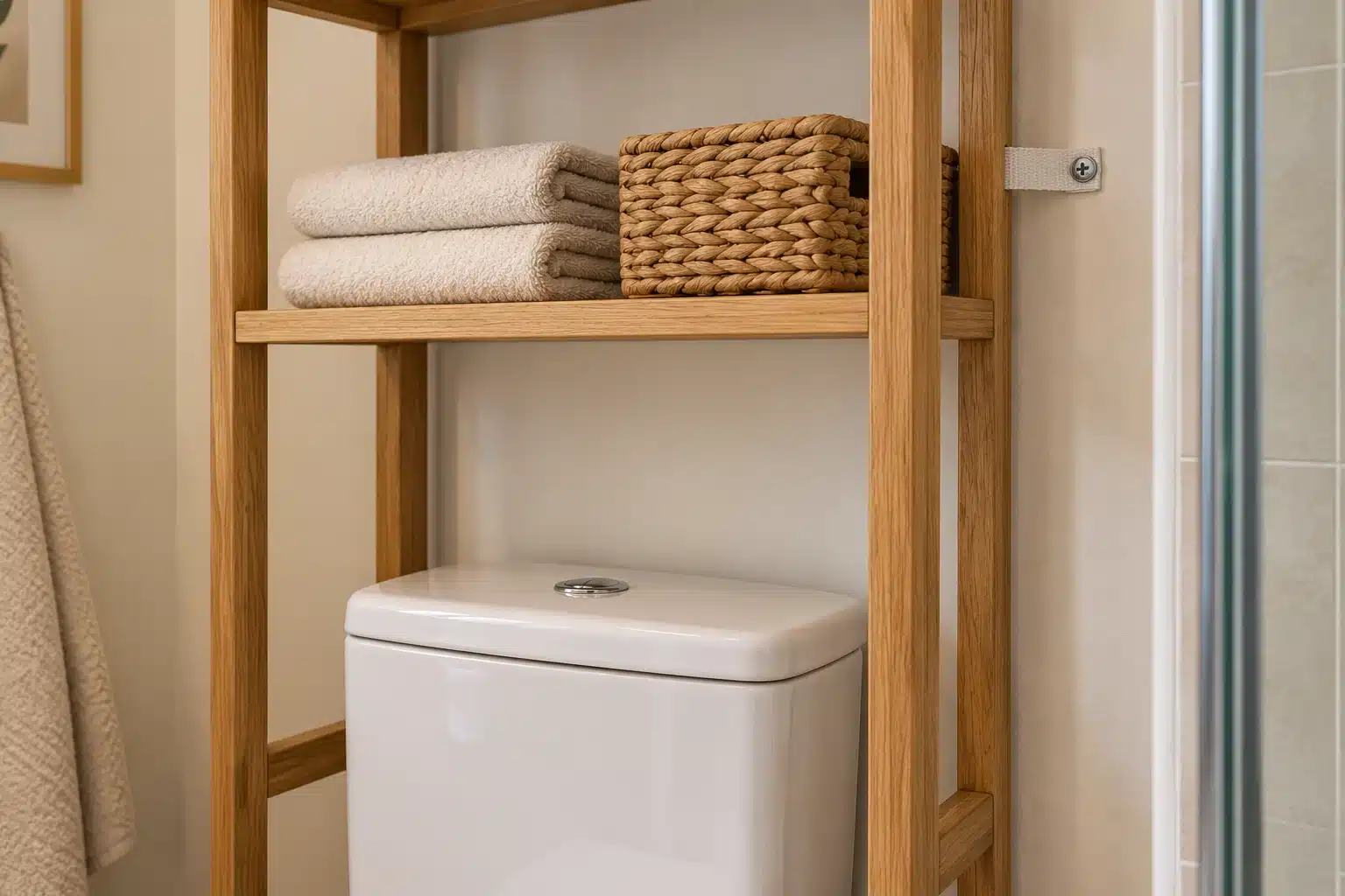 Illustrated toilet tank with room to access and remove its lid